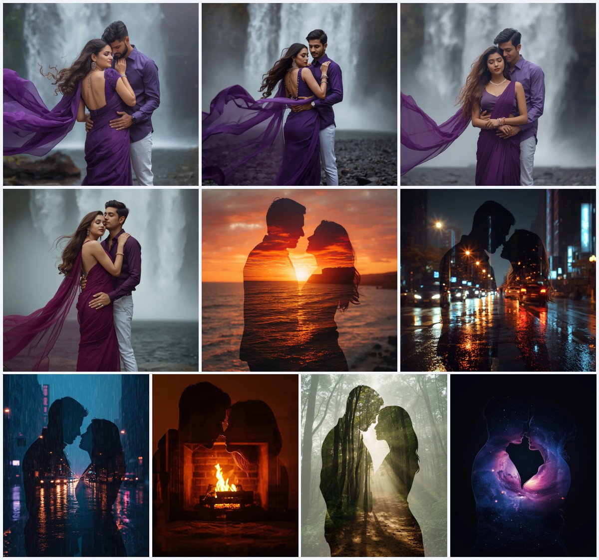 Best 10 Young Couple AI Prompts for Energetic City Exploration with Dynamic Angles