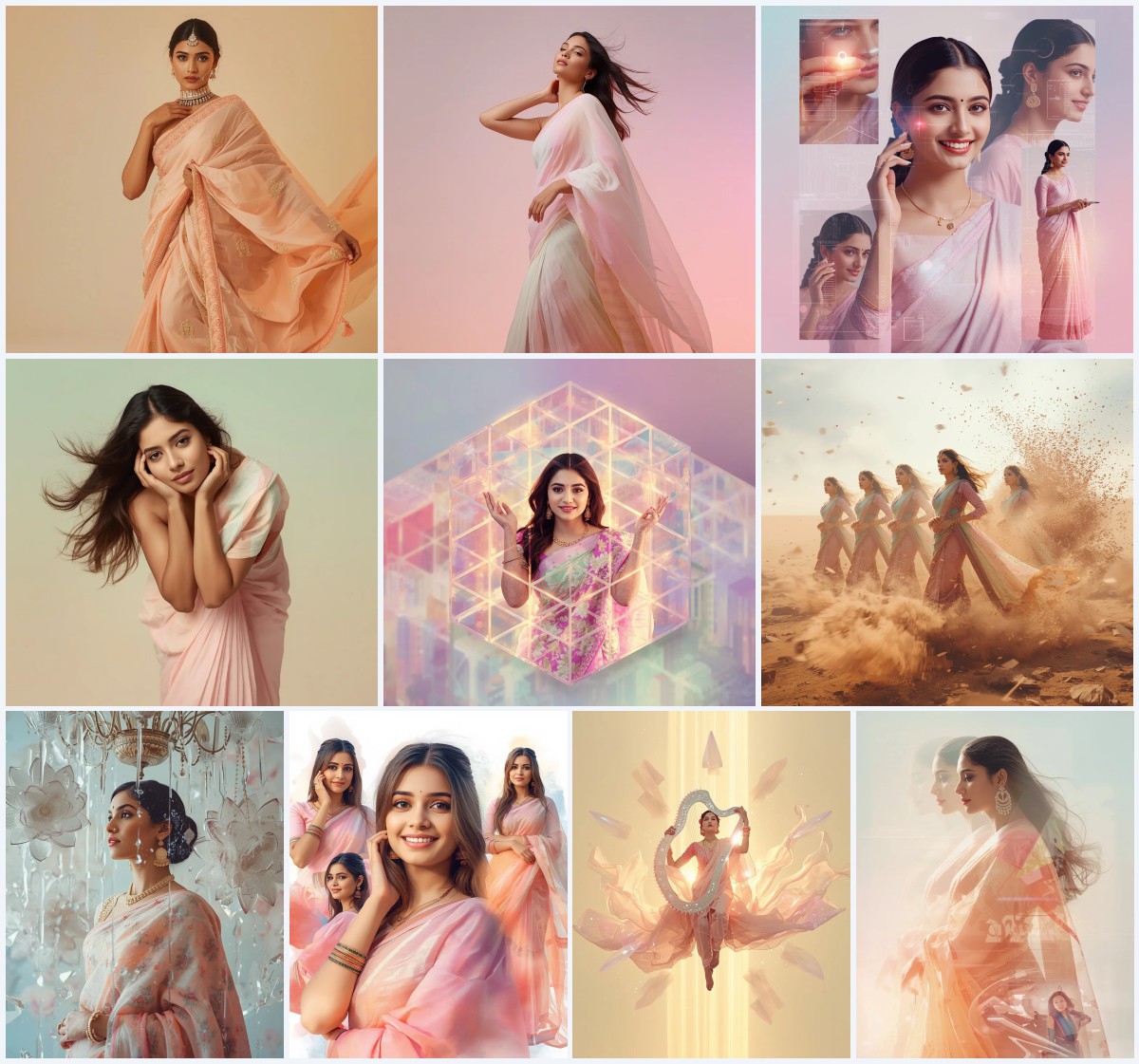 Top 10 Elegant Saree AI Prompts for Professional and Corporate Settings